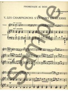 Promenade Au Bois Op. 143 Nr. 5 von Alexander Tichonowitsch Gretschaninow 