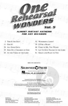 One Rehearsal Wonders Vol. 5 