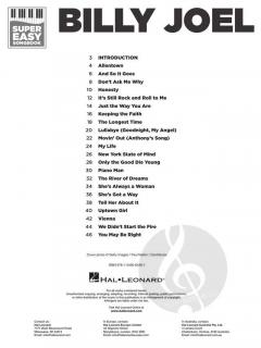 Billy Joel - Super Easy Songbook 