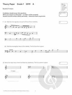 Music Theory Practice Papers 2019 Grade 1 