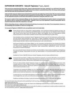 Euphonium Concerto von Satoshi Yagisawa 