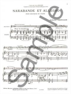 Sarabande et Allegro von Gabriel Grovlez für Oboe und Klavier im Alle Noten Shop kaufen