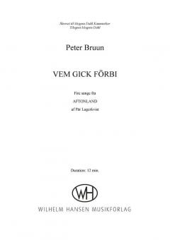 Vem Gick Förbi von Peter Bruun 