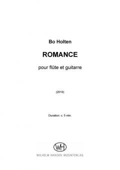 Romance Pour Flute Et Guitarre von Bo Holten 