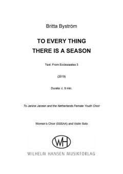 To Every Thing There Is A Season von Britta Byström 