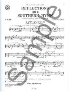 Reflections On A Southern Hymn von Stephen Gryc für Horn