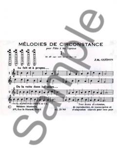 Melodies De Circonstance (36 Breves Etudes) Flute A Bec Soprano 