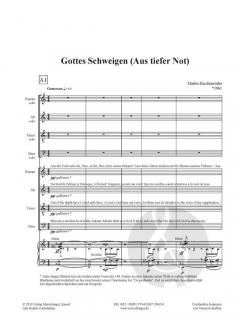 Gottes Schweigen - Aus tiefer Not von Martin Herchenröder 