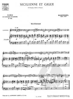 Sonate No. 5 (Flute Trav.): Sicilienne Gigue von Georg Friedrich Händel 