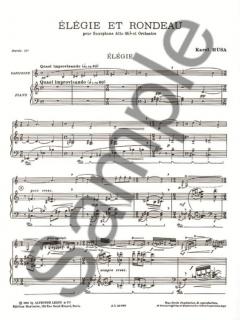 Elegie et Rondeau (Saxo Orch.) von Karel Husa 