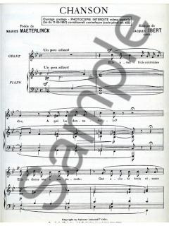 2 Melodies No.2 Chanson von Jacques Ibert 