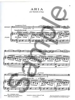 Aria von Jacques Ibert 