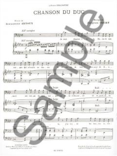 Chansons de Don Quichotte Nr. 3 von Jacques Ibert 