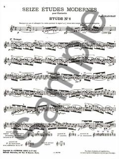 16 Etudes Modernes von Paul Jeanjean 