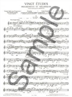 20 Etudes Progressives et Melodiques Vol. 1 