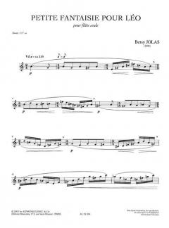 Petite Fantaisie pour Leo von Betsy Jolas 