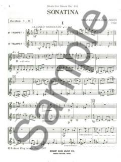 Sonatina von Charles Jones für 2 Trompeten im Alle Noten Shop kaufen (Partitur)