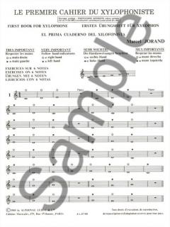 Cahier Du Xylophoniste No.1 von Marcel Jorand 