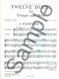 12 Duets For Trumpet And Horn (Andrew Kazdin) 