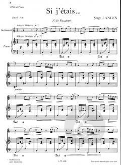 Si J'Etais (No.10 Schubert / No. 11 - Chopin / No. 12 Grieg) von Serge Lancen 