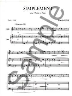 Simplement von Serge Lancen 