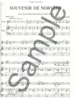 Souvenir De Norvege von Serge Lancen für Violine und Klavier im Alle Noten Shop kaufen