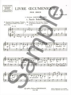 Livre Oecumenique von Jean Langlais 