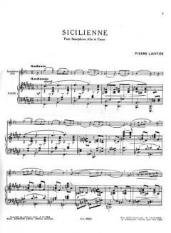 Sicilienne von Pierre Lantier 