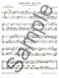 Sonate en Ut von Jean-Marie LeClair 