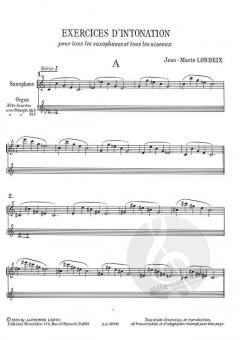 Exercices D Intonation von Jean-Marie Londeix 