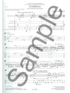 Mansourian Tombeau 1 Executant Cello & Percussion 