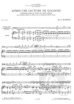 Apres Une Lecture De Goldoni von Alain Margoni 