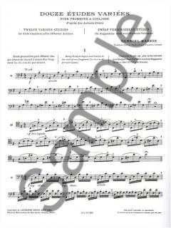 12 Etudes Variees von Masson 