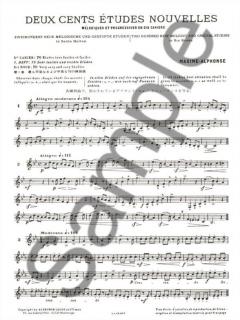 200 Etudes Nouvelles Vol. 1 von Maxime Alphonse für Horn
