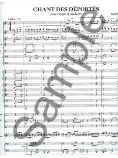 Chant Des Deportes pour Choeur et Orchestre / Partition von Olivier Messiaen 