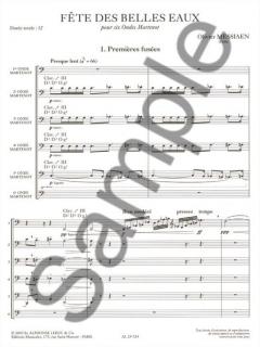 FÊTE Des Belles Eaux von Olivier Messiaen 