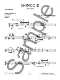 Monodie von Olivier Messiaen 