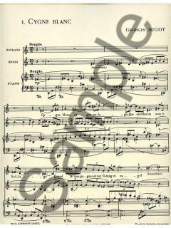 3 Chansons de Margot von Georges Migot 