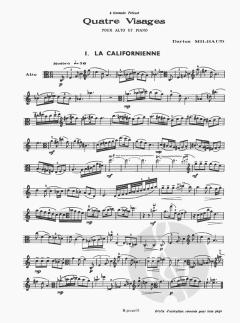 4 Visages no. 1 von Darius Milhaud 