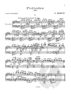 Preludes von Federico Mompou 