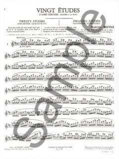 20 Etudes d'après Kreutzer von Marcel Moyse 
