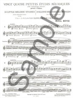 24 Petites Etudes Melodiques von Marcel Moyse 