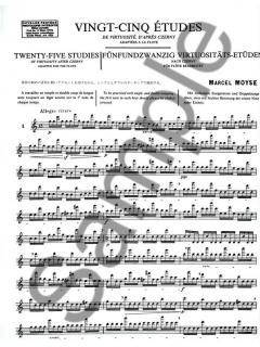 25 Etudes de Virtuosite d'apres Czerny von Marcel Moyse 