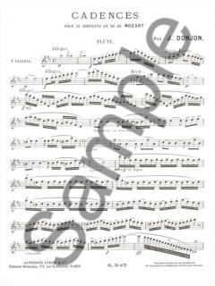 3 Cadences pour Le Concerto von Wolfgang Amadeus Mozart 