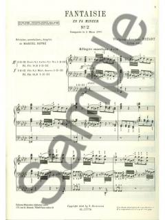 Fantaisie En Fa Mineur No.2 von Wolfgang Amadeus Mozart 
