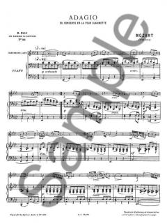 Concerto en La pour Clarinette:adagio von Wolfgang Amadeus Mozart 