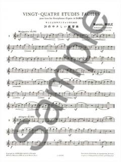24 Etudes Faciles d'après Samie von Marcel Mule 