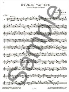 Etudes Variees Dans Toutes Les Tonalites von Marcel Mule 