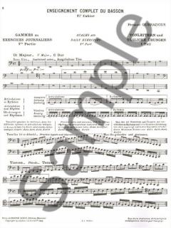 Enseignement Complet Du Basson Vol. 1 (Fernand Oubradous) 