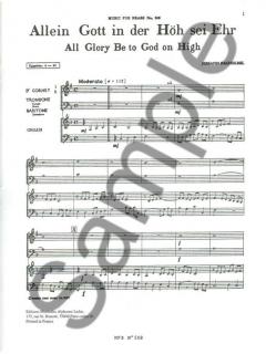 Allein Gott In Der Hoh Sei Ehr MFB508 (Johann Pachelbel) 